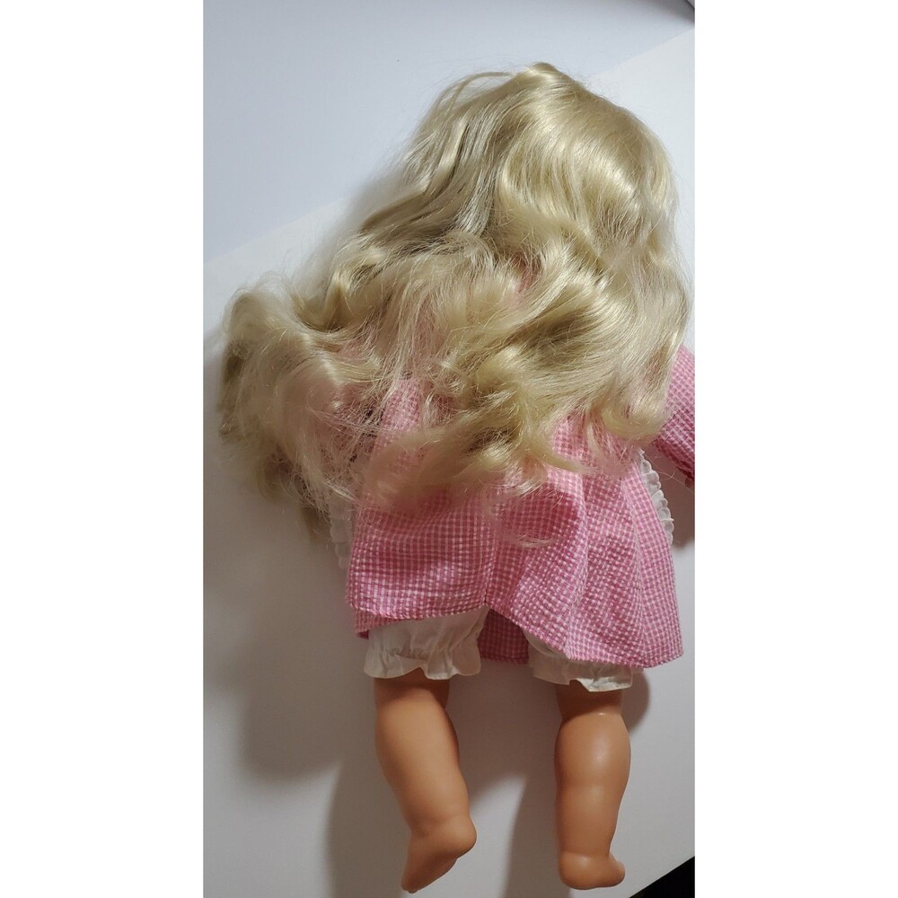 Zapf Creation German Play Doll Colette 18 Inches Blond Hair Original Pink Dress - Picture 7 of 10